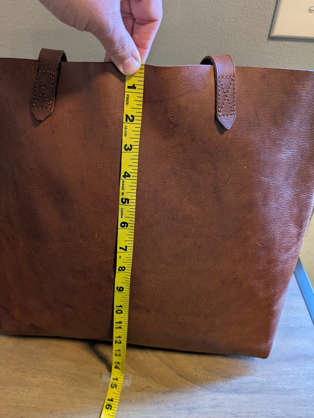 J.Crew Leather Large Carryall Tote Bag - Picture 3 of 16